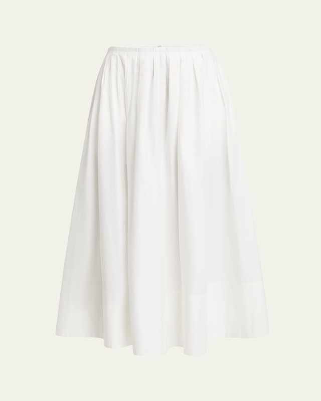 Austin A-Line Cotton Sateen Skirt